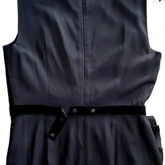 ELIE TAHARI Mally Black Silk Blend Sleeveless Dress sz S Style ER1RM600 Short - Picture 10 of 13